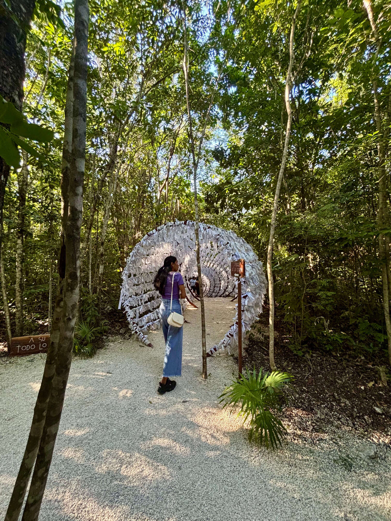 View of the Undoer of Knots Sanctuary in Cancun